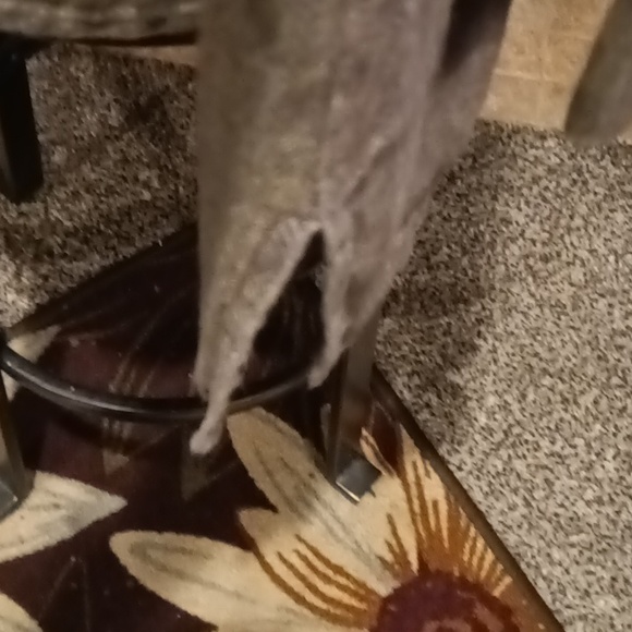 FINAL PRICE FLAX 100% linen l/s v-neck buttoned down blouse w side slits M - Picture 11 of 16